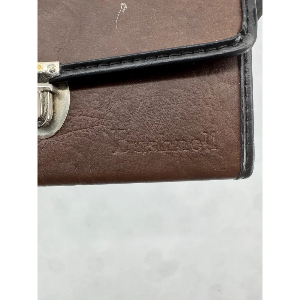 Bushnell Vintage Binocular Case Brown Faux Leather Shoulder Bag Camera Accessory